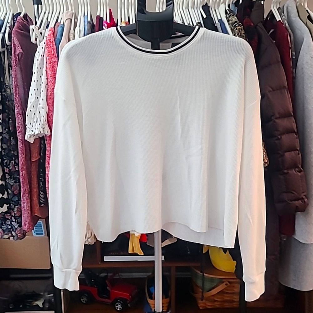 Hollister White Crop Top